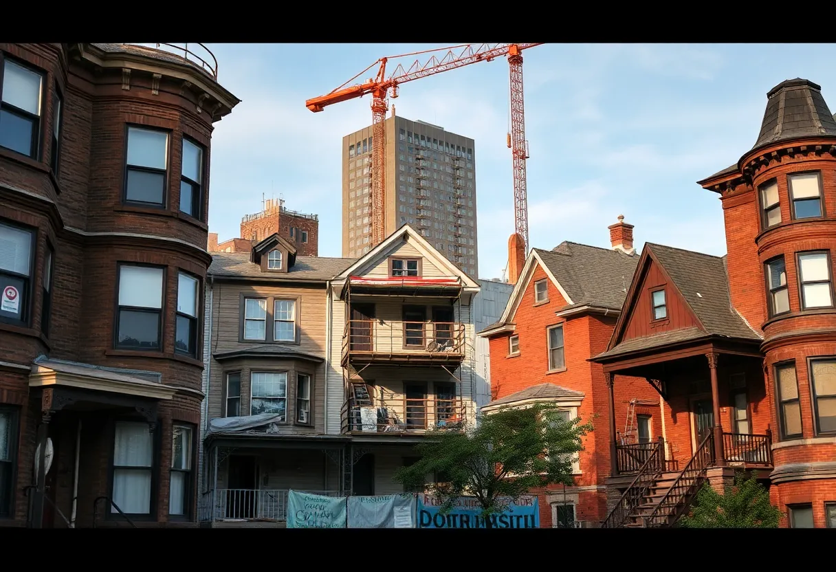 House renovation in Detroit with police presence