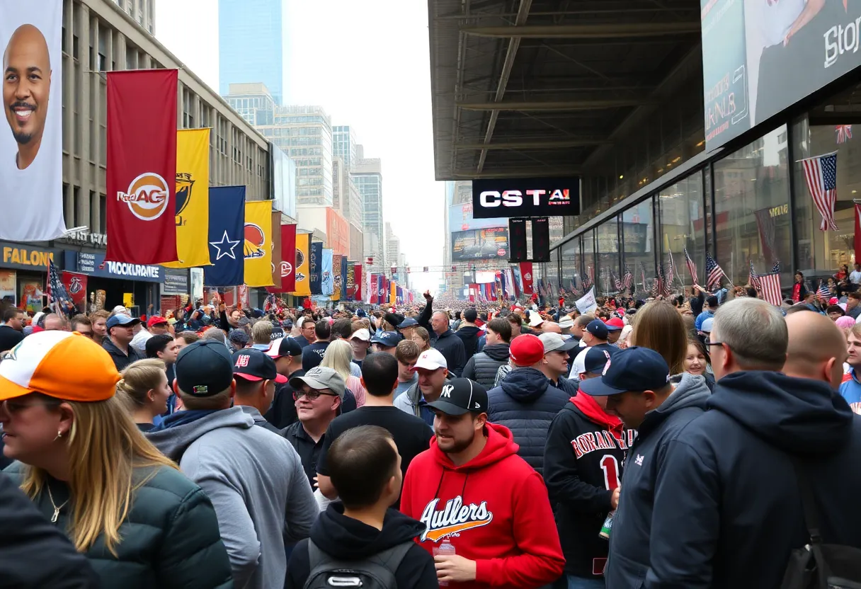 Fans enjoying the Detroit Sports Spectacular event with sports legends