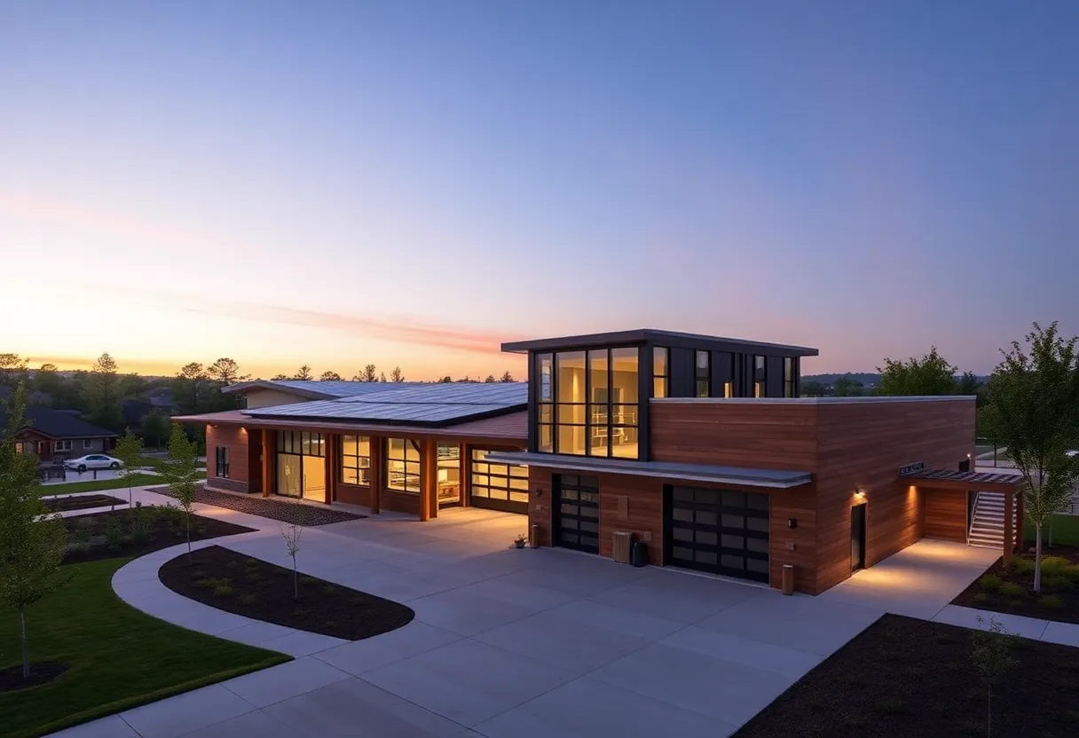 Artist's rendering of the new Fire Station 4 in Ann Arbor