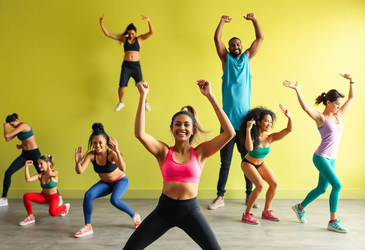 Collage of fitness and nutrition brands leveraging social media marketing