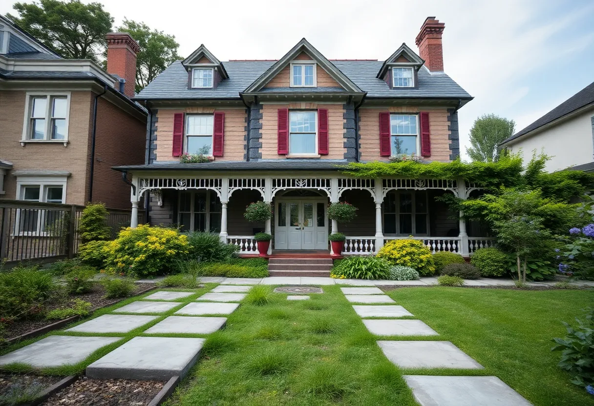 Renovated Victorian house associated with Full House sitcom