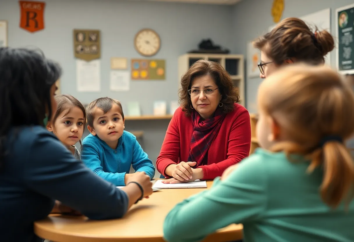 Educators discussing funding cuts affecting Head Start programs