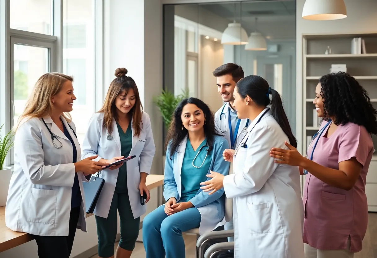 Interface of a healthcare navigation platform connecting patients with advocates