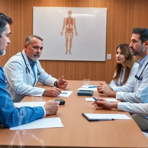 Healthcare professionals collaborating on musculoskeletal care solutions