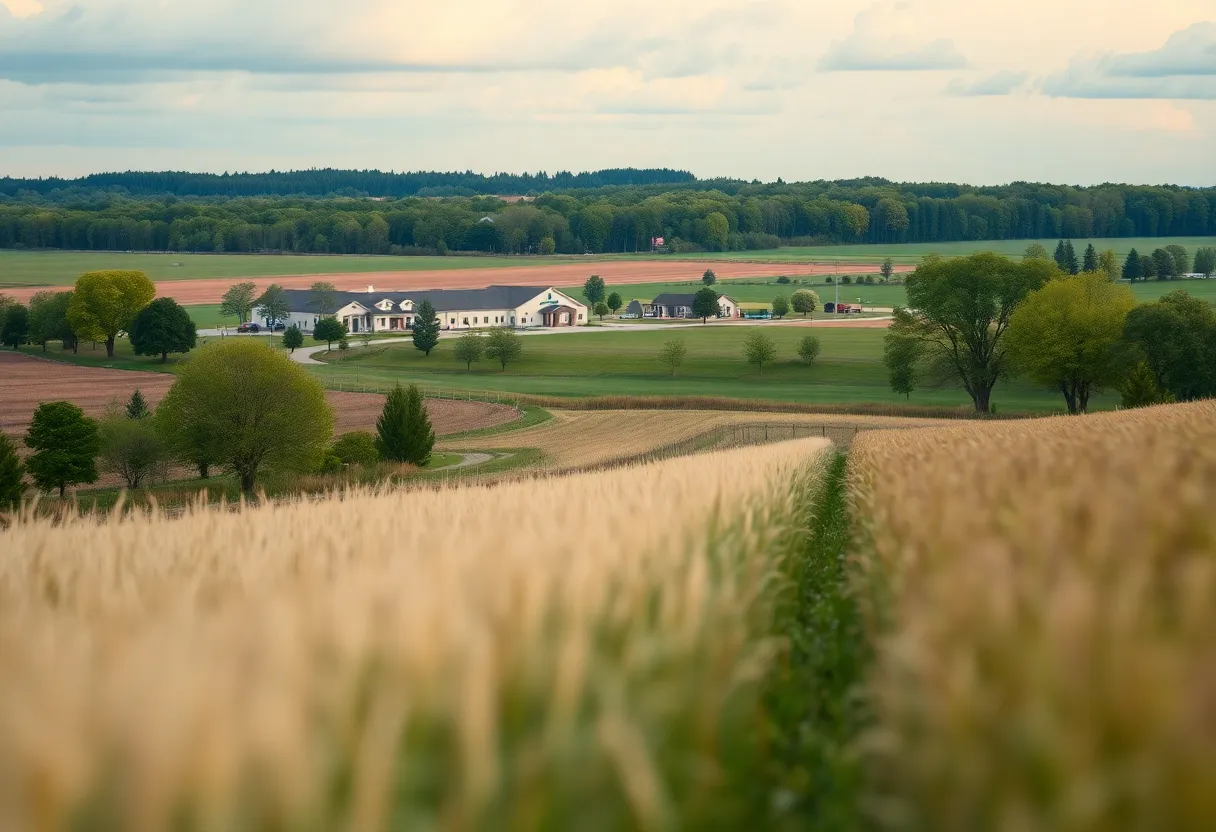 Veterans receiving healthcare support in a rural setting