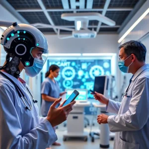 Futuristic healthcare facility showcasing advanced technology in patient care.