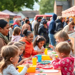 Families engaging in fun activities at Legacy Day event