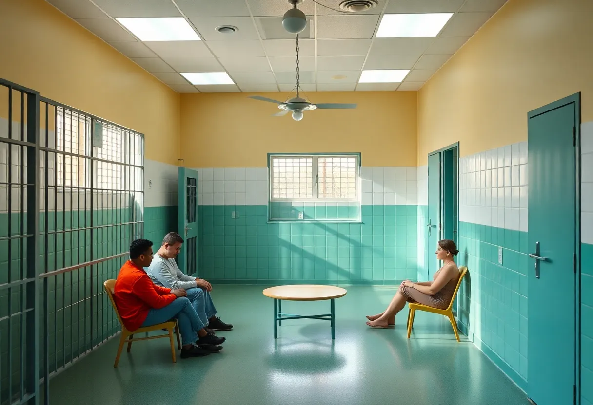 Therapeutic environment in mental health unit for inmates