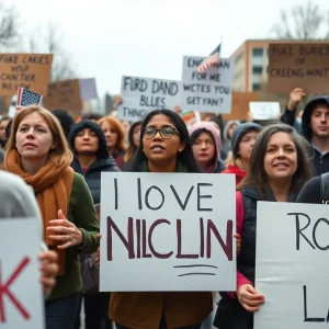 Protesters gathered in Michigan for Hands Off! Day of Action