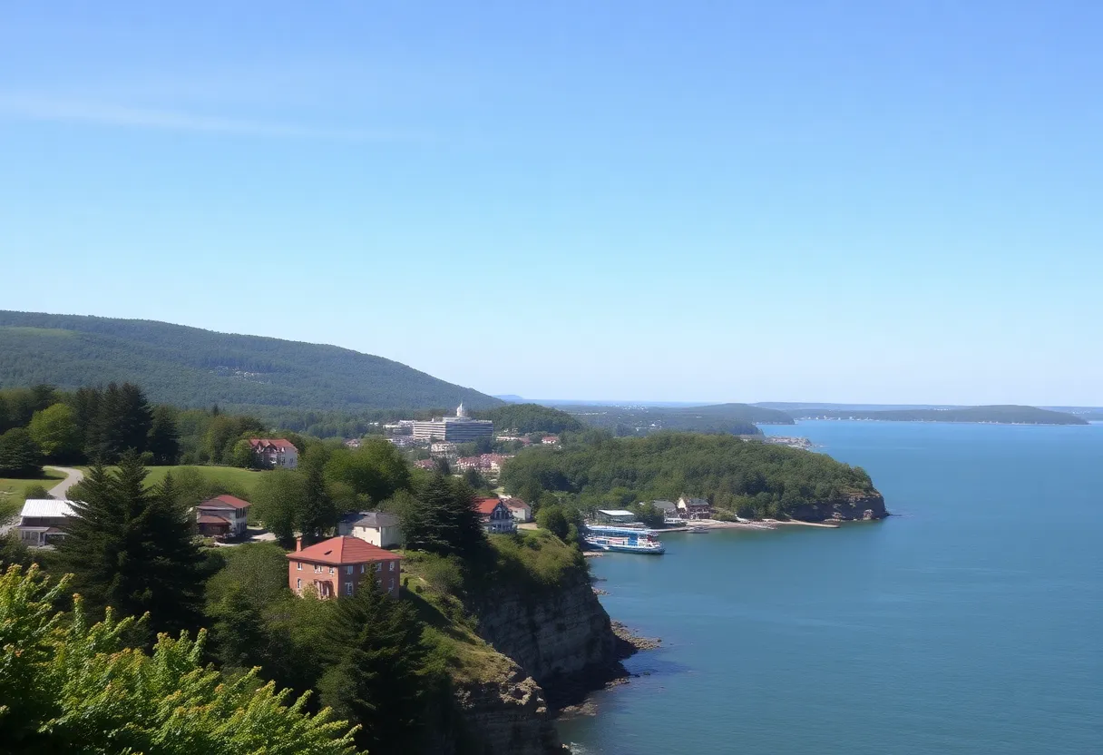 Scenic view of Michigan showcasing local attractions amidst tourism challenges.