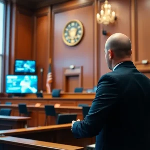 Courtroom discussion on electronic court systems