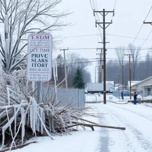 Cleared roads in Northern Michigan post ice storm