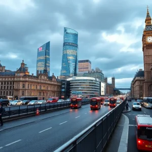 Vibrant London cityscape representing digital marketing advancements