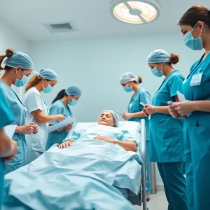 Nurses collaborating in a healthcare environment