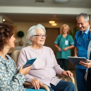 Modern nursing home facility implementing innovative revenue strategies
