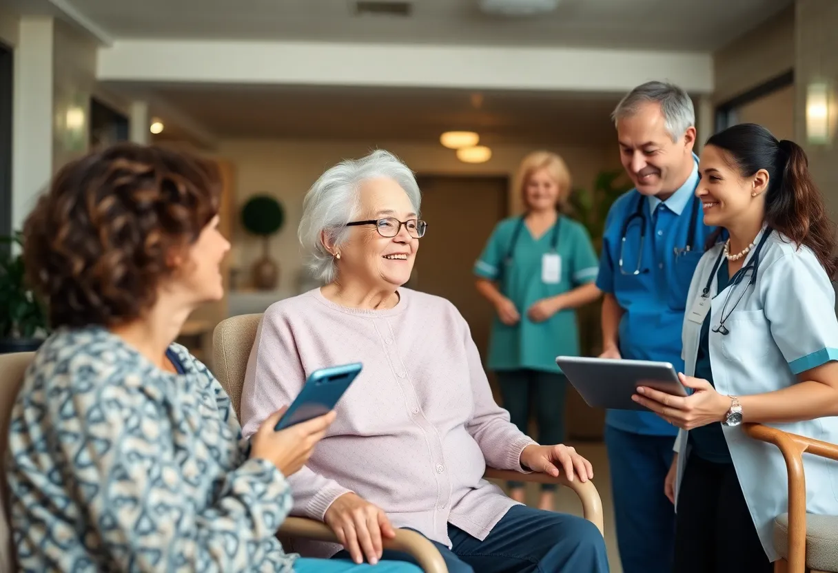 Modern nursing home facility implementing innovative revenue strategies
