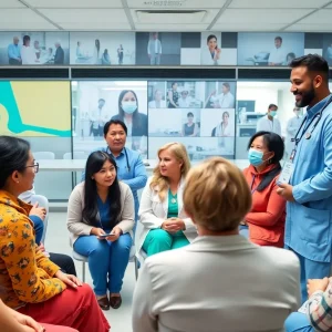 Illustration representing patient advocacy and collaboration in healthcare