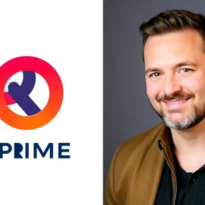 Q Prime logo and Aaron Frank portrait representing their partnership in music management.