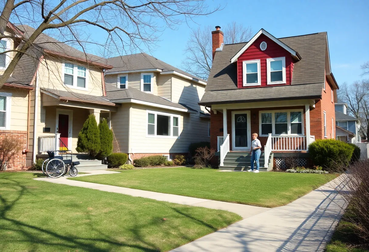 A renovated house for elderly residents in Detroit