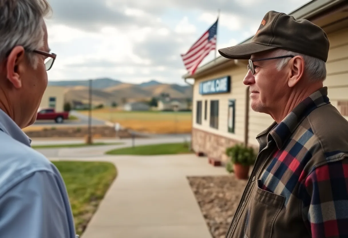 VA medical center in a rural setting