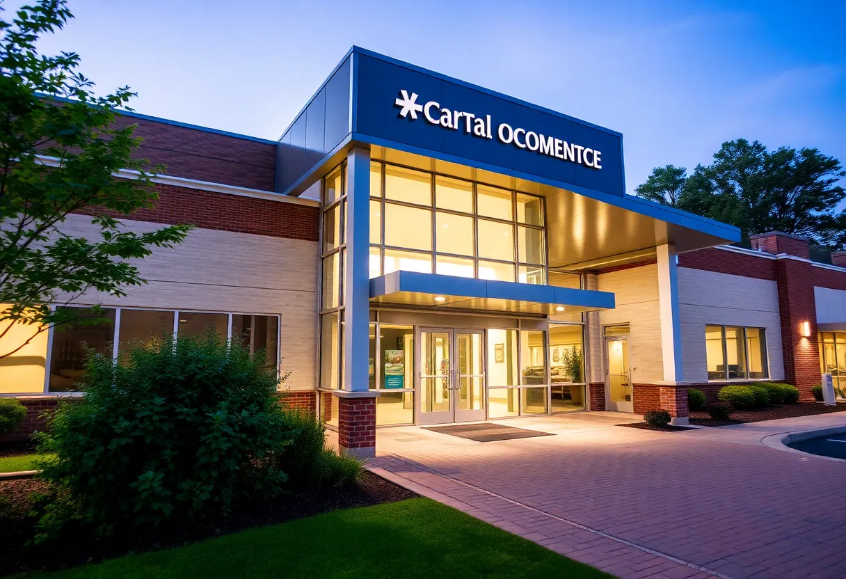 Exterior view of a healthcare facility in South Bend