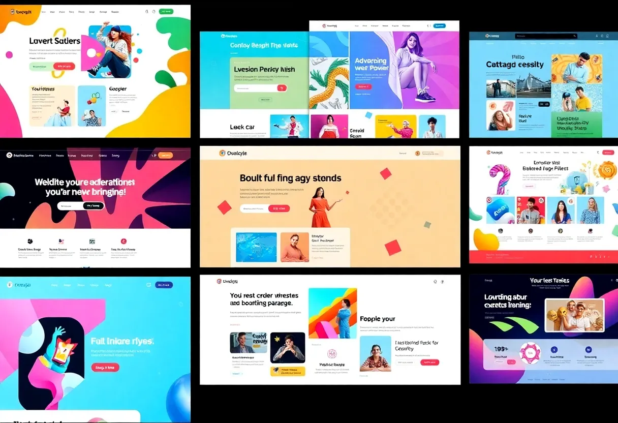 A collection of inspiring advertising agency website designs that exemplify creativity and user experience.