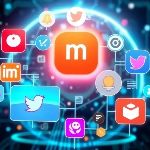 An illustration showcasing popular social media management tools for 2025.