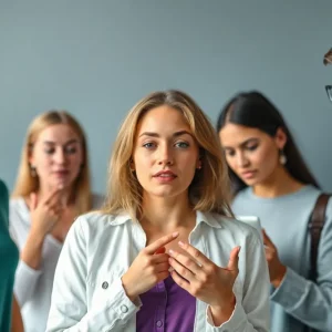 A representation of wellness influencers on social media sharing health advice.