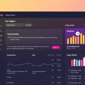 Colorful email dashboard with engaging interactive elements displayed.