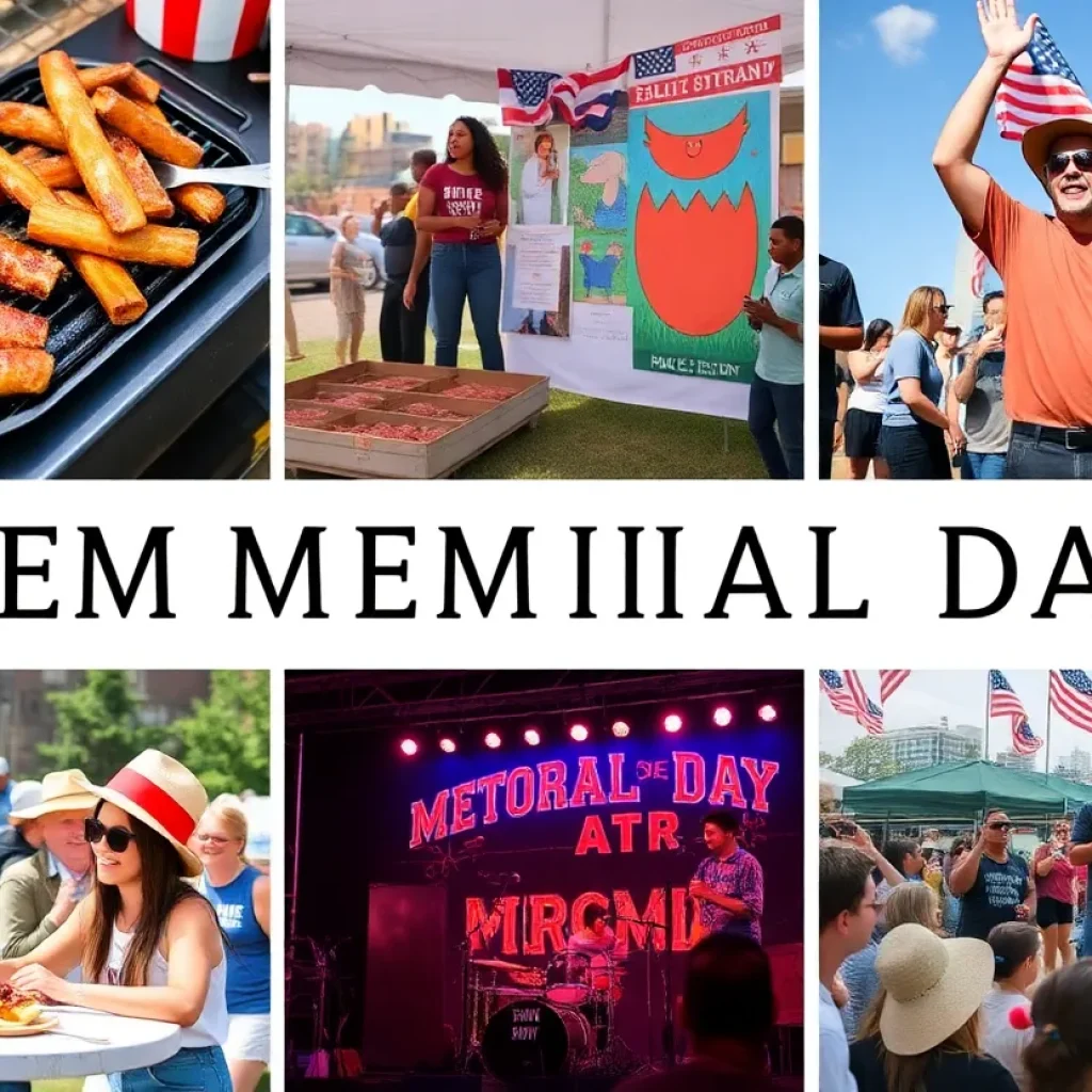 Festivities in Detroit for Memorial Day weekend, featuring BBQ and art fair