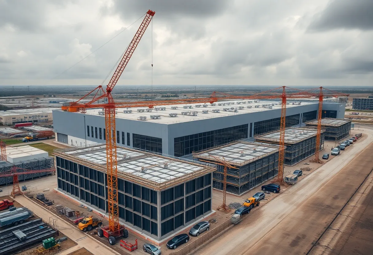 Construction site of Ford electric vehicle battery plant
