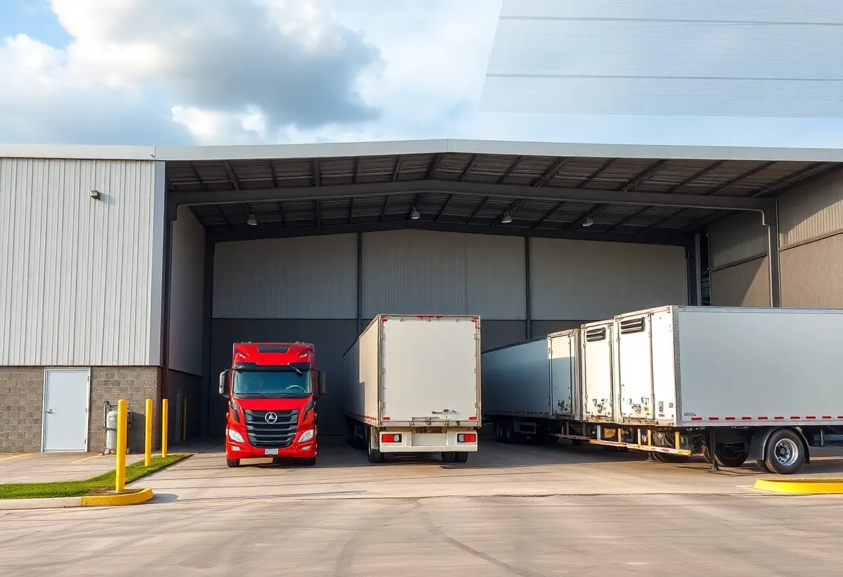 Temperature-controlled warehouse operated by Lineage Logistics in Novi, Michigan