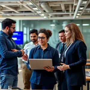 Workers participating in AI training sessions in Michigan