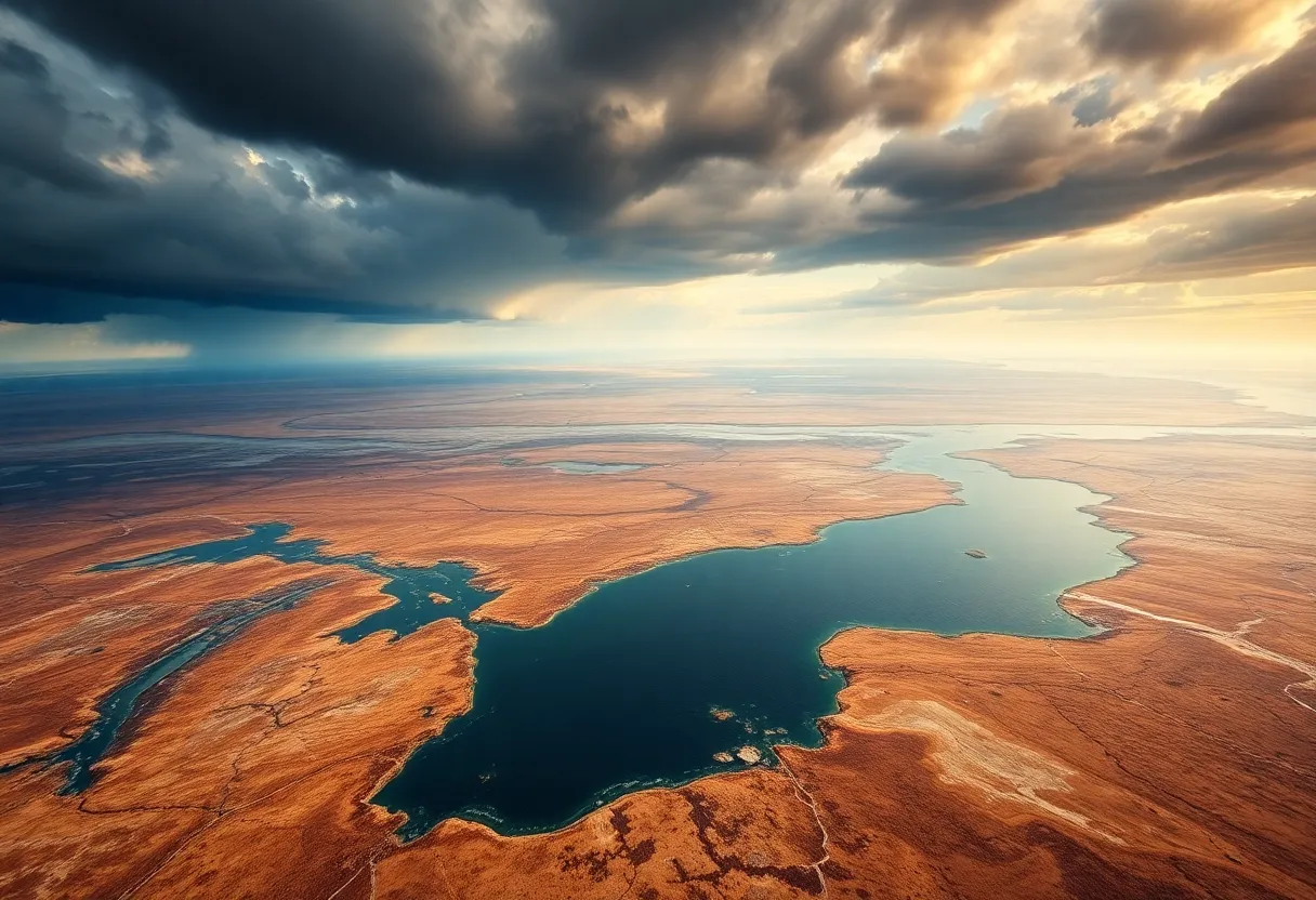 Great Lakes region demonstrating effects of climate change