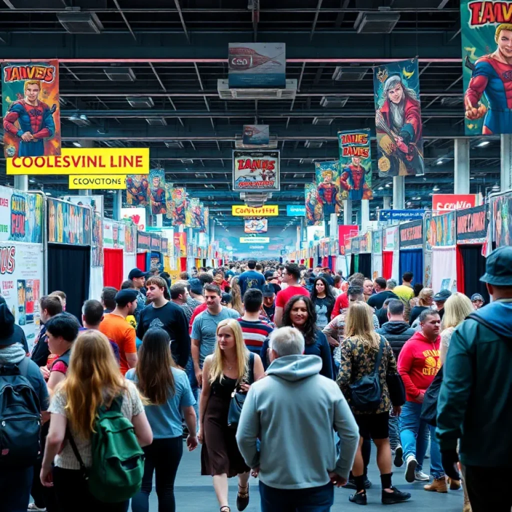 Crowd at Motor City Comic Con in Novi, Michigan