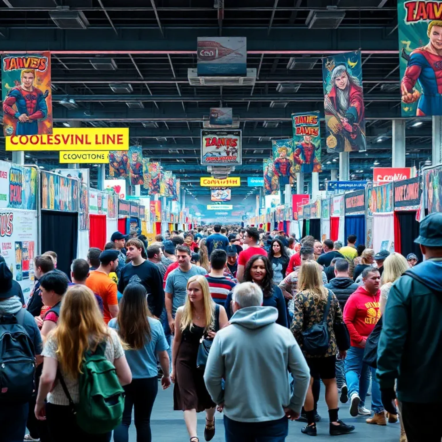 Crowd at Motor City Comic Con in Novi, Michigan