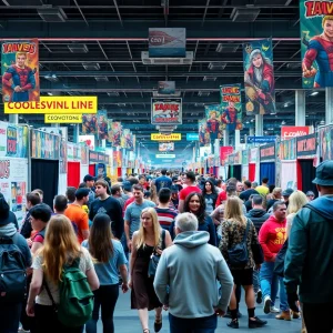 Crowd at Motor City Comic Con in Novi, Michigan