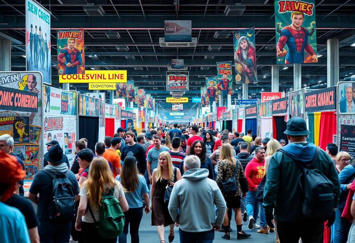 Crowd at Motor City Comic Con in Novi, Michigan
