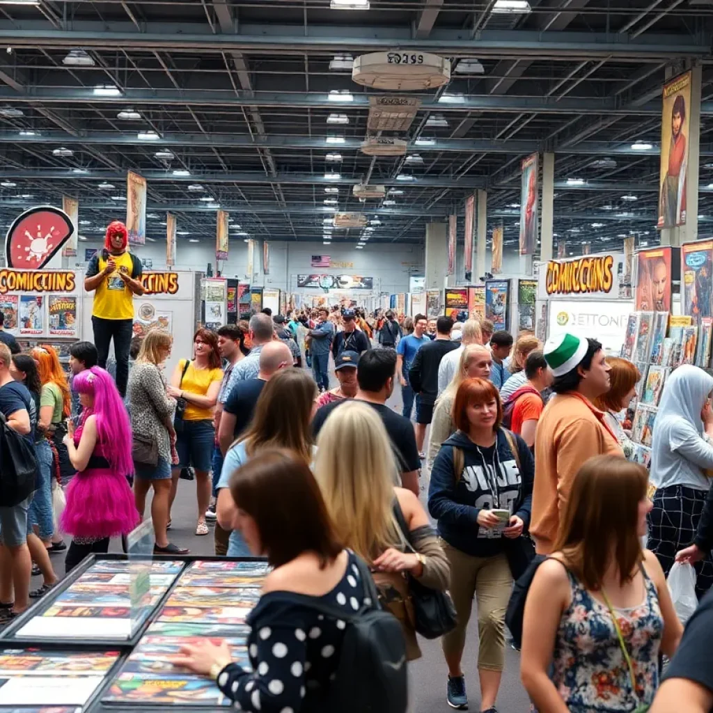 Attendees enjoying the Motor City Comic Con