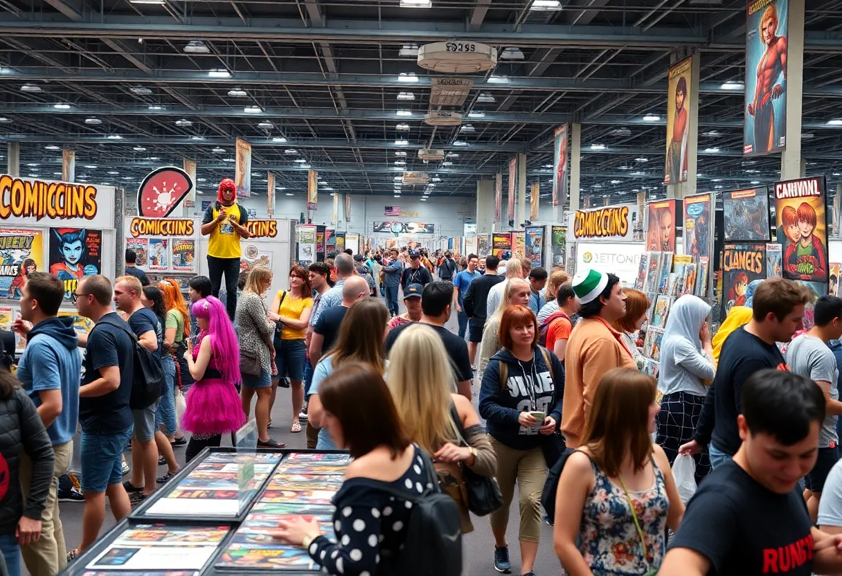 Attendees enjoying the Motor City Comic Con