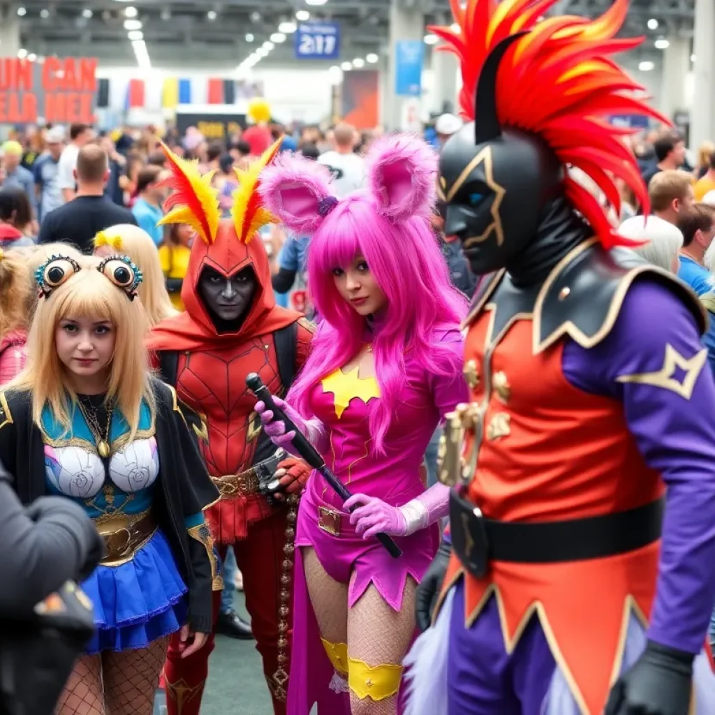 Attendees in stunning cosplay at Motor City Comic Con in Novi, MI