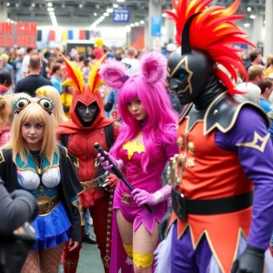 Attendees in stunning cosplay at Motor City Comic Con in Novi, MI