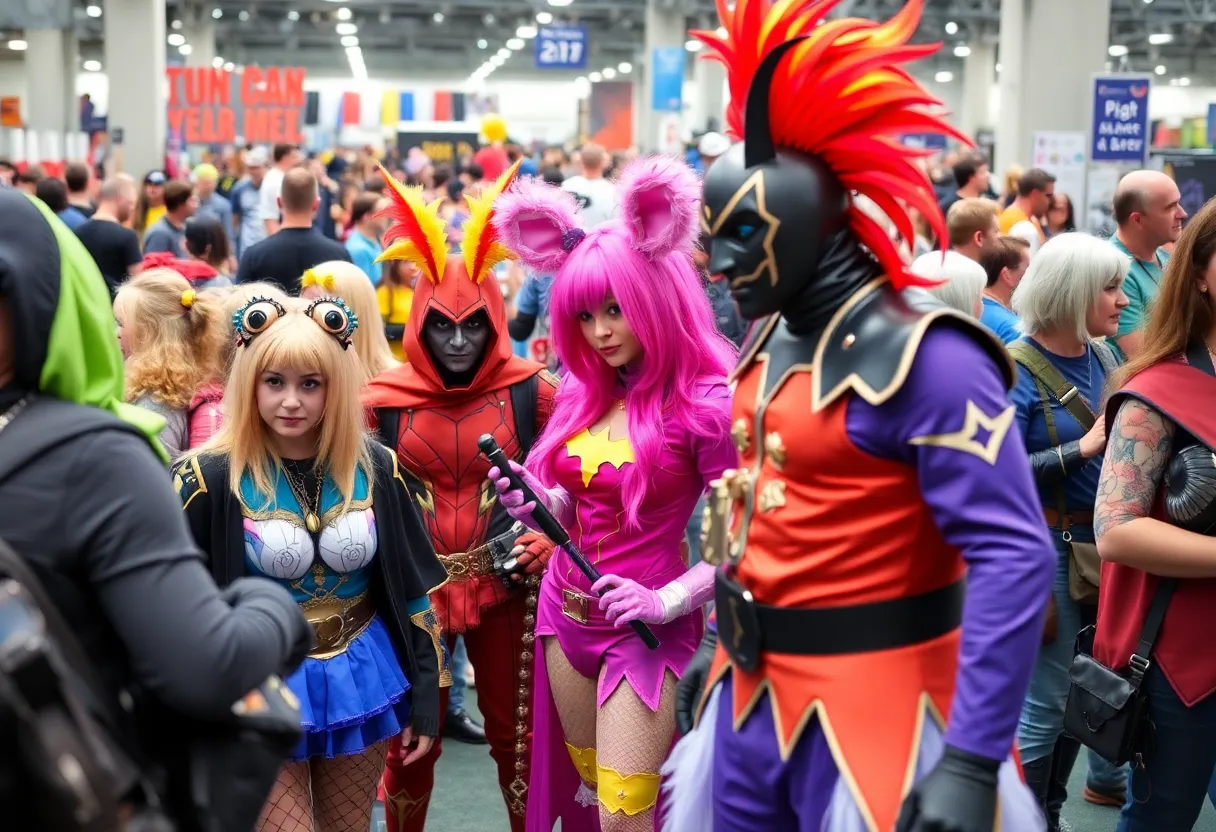 Attendees in stunning cosplay at Motor City Comic Con in Novi, MI
