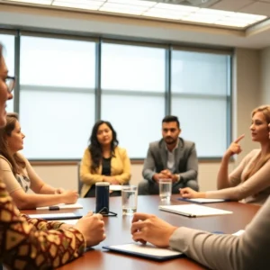 Advisory board meeting discussing sexual violence policies at Michigan State University