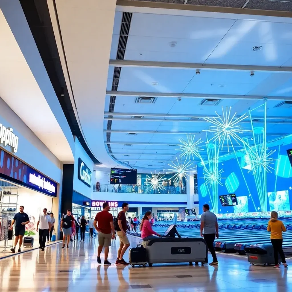 Interior of Twelve Oaks Mall featuring new retail stores and entertainment options.
