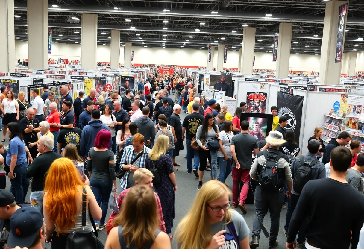Fans at the Novi Motor City Comic Con showcasing their cosplay.