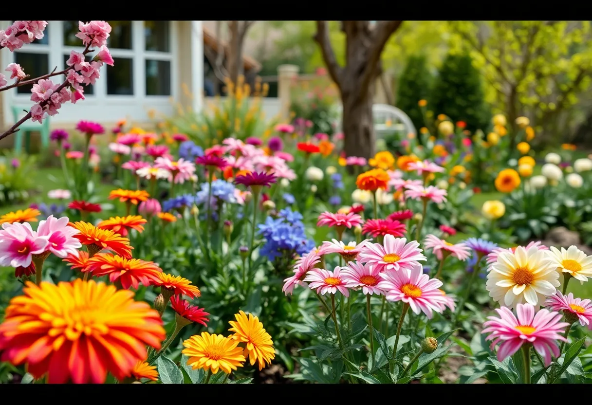Garden in bloom, representing love and community