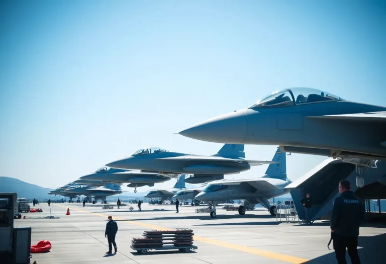 F-15EX fighter jets at Selfridge Air National Guard Base