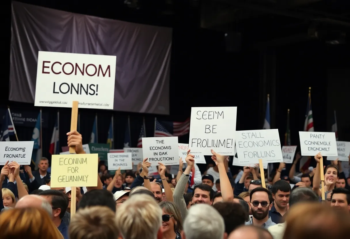 Crowd at Trump rally in Michigan