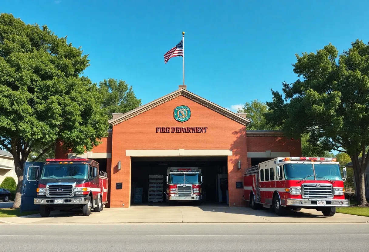 Exterior view of the Unionville Fire Department building